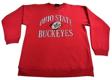 Vintage Ohio State Buckeyes Sweatshirt Men Small Red Crewneck J America Big Logo