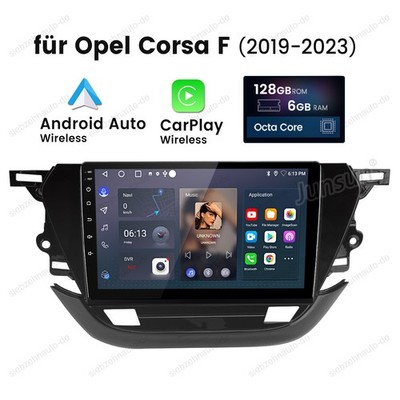 6G+128G Carplay Android 15 Autoradio 4G Für Opel Corsa F 2019-2023 GPS WiFi DAB+