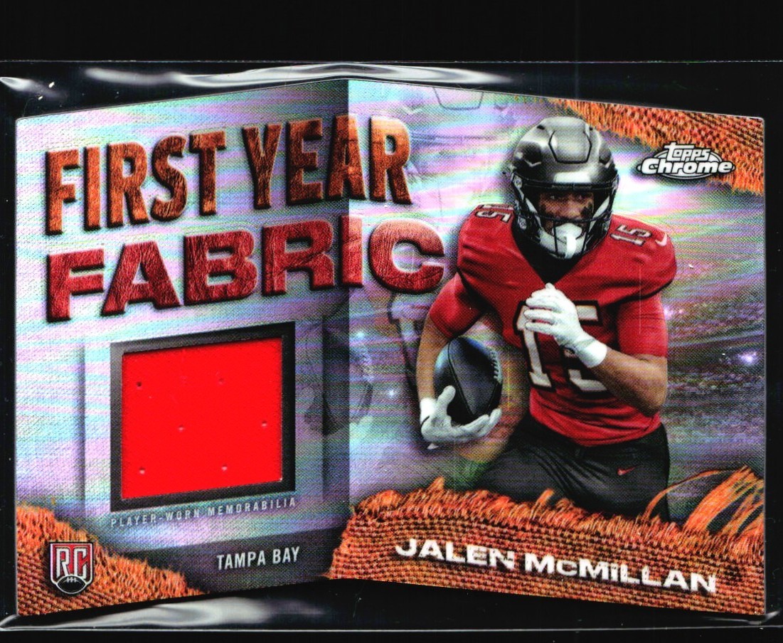 Jalen McMillan Topps Chrome First Year Fabric #FYFJM Base