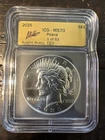 2025 S$1 ICG MS 70 Peace 1 of 53 Silver Dollars Austin Hutto Signed Slab