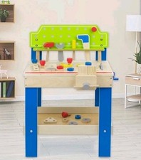 Kids Large Wooden Construction Work Bench, Birthday/Christmas Gift For Kids NEW