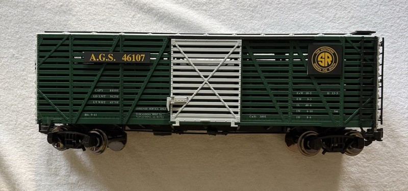 Aristo-Craft Train 46107 G Scale Southern Stock Car (Metal Wheels)