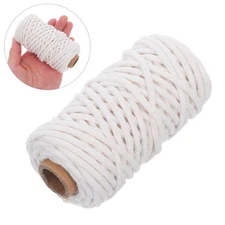 1 Roll Macrame Cotton Cord 3mm Natural Cotton Cord Macrame Supplies For Wall