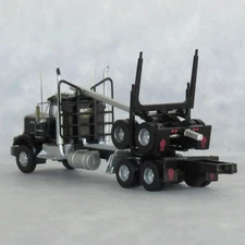 TRAINWORX (N-Scale) #49081 Kenworth W900 Log Truck with Trailer- Black