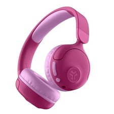 JLab JBuddies Pop 2-in-1 Kids Headphones Wireless  Wired   Pink, Open Box