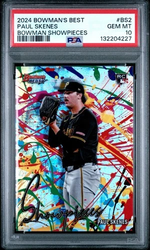 2024 Bowman's Best Bowman Showpieces Paul Skenes #BS2 PSA 10 GEM MT RC ROOKIE