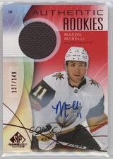 2024 SP Game Used Authentic Rookies Red Jersey /149 Mason Morelli #212 Auto 1tj3