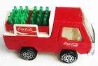 Buddy L Coca-Cola Delivery Truck 1982 Vintage + Coke Bottle Cases Good Condition