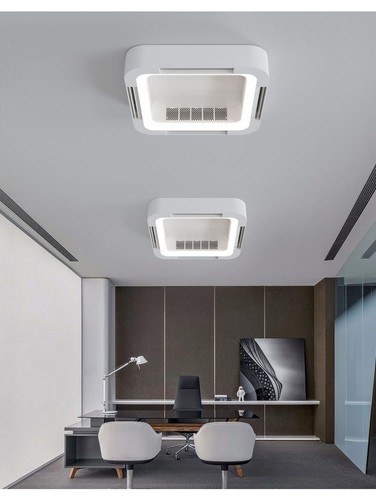 Invisible Bladeless Ceiling Fan Light Remote Control Lamp Without Blades - Picture 20 of 25