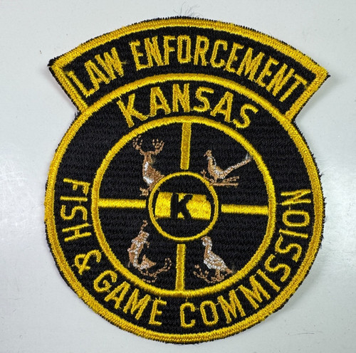 Kansas Fish & Game Commission Law Enforcement KS Patch T12