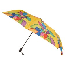 Biggdesign Umbrella 22'' Blue, 8 Ribs Automatic Open Pongee Travel Umbrella