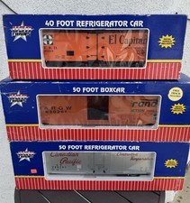 USA Trains G Scale Freight Car Lot Santa Fe Rio Grande Canadian Pacific w/ Boxes
