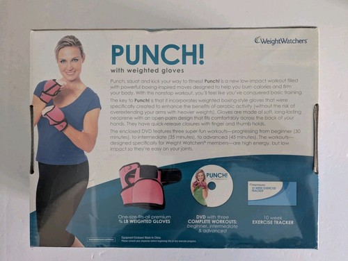 Weight Watchers DVD Punch With Weighted Gloves 3 Complete Workouts New Sealed - Picture 2 of 3