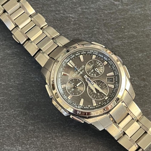 CASIO OCEANUS OCW-S1000 Chronograph Radio-Controlled Watch 16cm Fit Japan