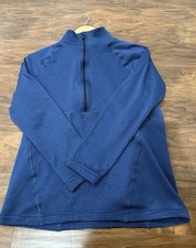 Lands End men's quarter zip fleece pullover