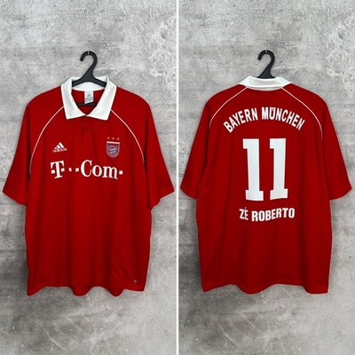 BAYERN MUNICH 2005-06 HOME FOOTBALL SHIRT #11 ZE ROBERTO ADIDAS JERSEY SIZE XXL