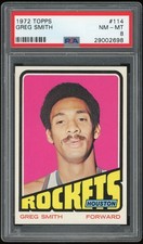1972 Topps #114 GREG SMITH Rockets PSA 8 NM-MT
