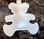 Teddy Bear Bag/Purse Charm  Vegan Leather  White & Brown NWOT — photo 5