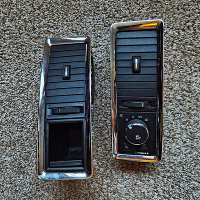 Oem 2009-2012 Dodge Ram 1500 2500 3500 Chrome Dash Vent with Light Controls