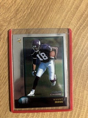 1998 Bowman Chrome Randy Moss #182 Rookie Minnesota Vikings RC