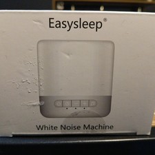 Easysleep White Noise Machine white with 25 Soothing Sounds and Night Lights