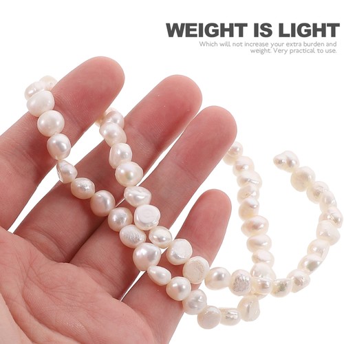 Cuentas espaciadoras de perlas de hilo artesanal para hacer pulseras materiales de joyería - Imagen 3 de 12