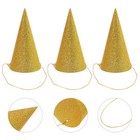  12 PCS Birthday Party Decorations Caps for Kids Adults Glitter Cone Hats