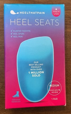1 Pair Heel That Pain Heel Seats Heel Cups Medium Women 6.5-10  Men 5-8 NIP