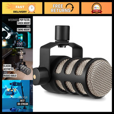 Dynamic Cardioid Broadcast Microphone - XLR Connection, Ideal for Podcasts  Str