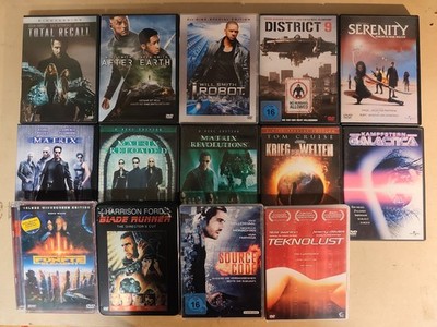 Sci-Fi Fantasy 14x DVD Film Matrix 1-3 Total Recall i Robot Blade Runner