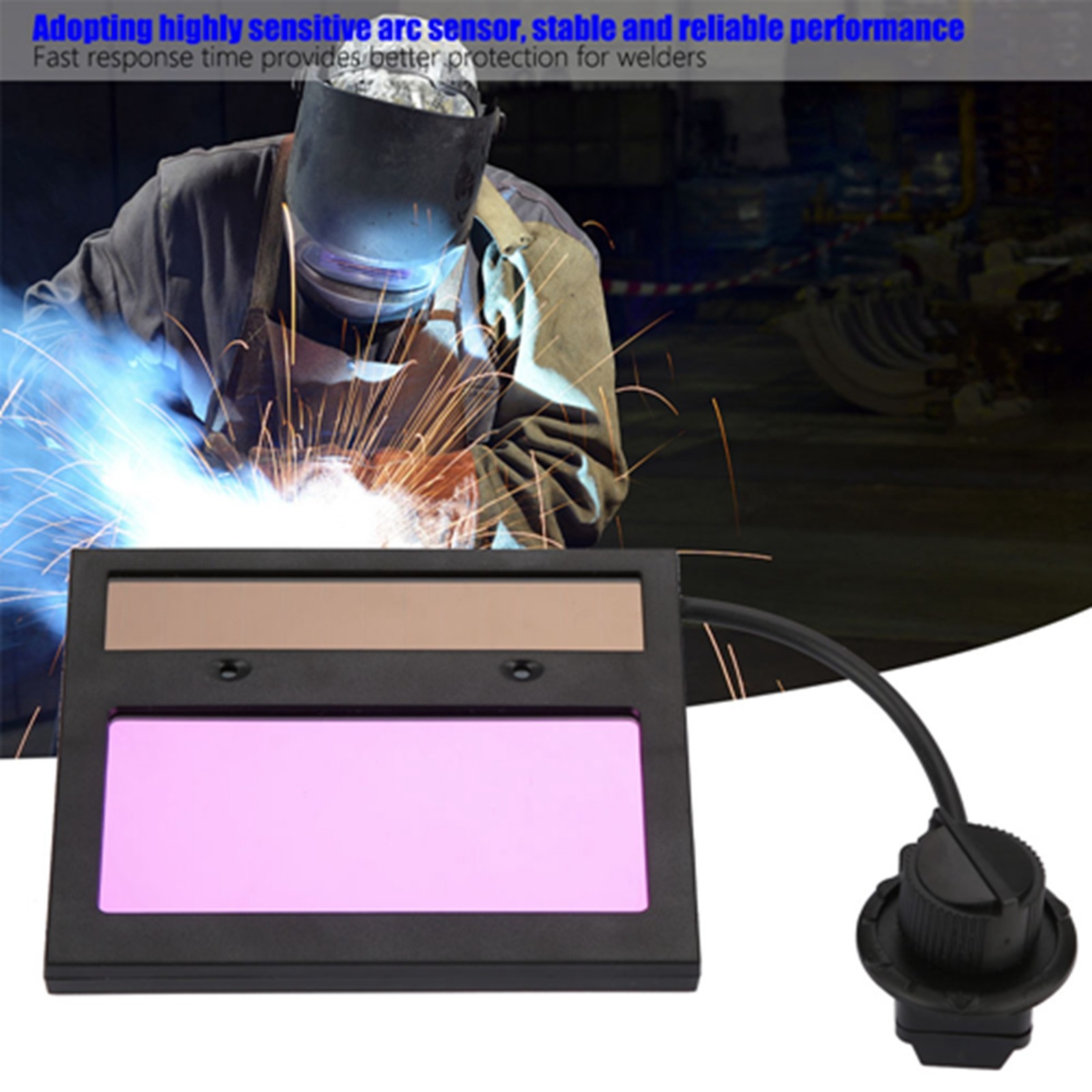 TX500C 110x90mm Solar Panel Welding Helmet Lens Auto Darkening For Welders New