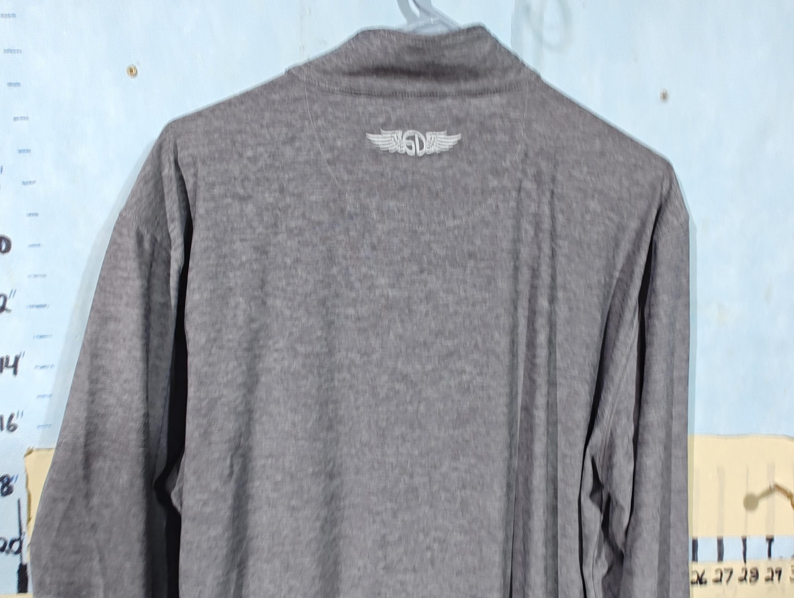Straight Down Pullover Mens Large Gray Quarter Zi… - image 7