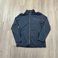 Tommy Bahama Full Zip Sweatshirt Men's Medium Blue Performance Stretch