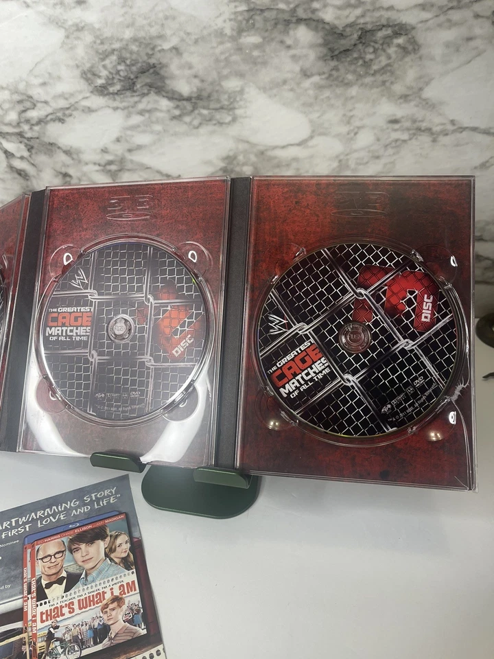WWE The Greatest Cage Matches of All Time (DVD 2011 3-Disc Set) LIGHT SCRATCHES Foto 4 de 4