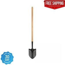 43.3 In. L Wood Handle Digging Carbon Steel Shovel