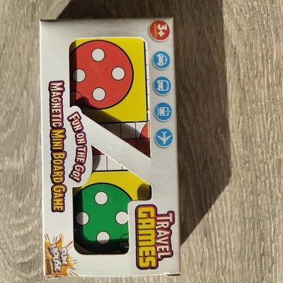 Reise Ludo Mini Magnettafel aufklappbar neu Spaß Haus komplettes Spiel