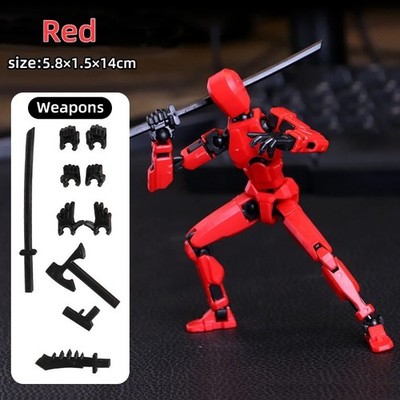 Titan13, Dummy 13, T13 Action Figure,Toy Robot, 3D Printed