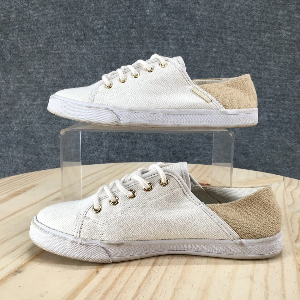 Tommy Hilfiger Zapatos Mujer 6 M Abatibles 4 Informales Tenis Blanco Con Cordones Parte Superior Baja Foto 2 de 4