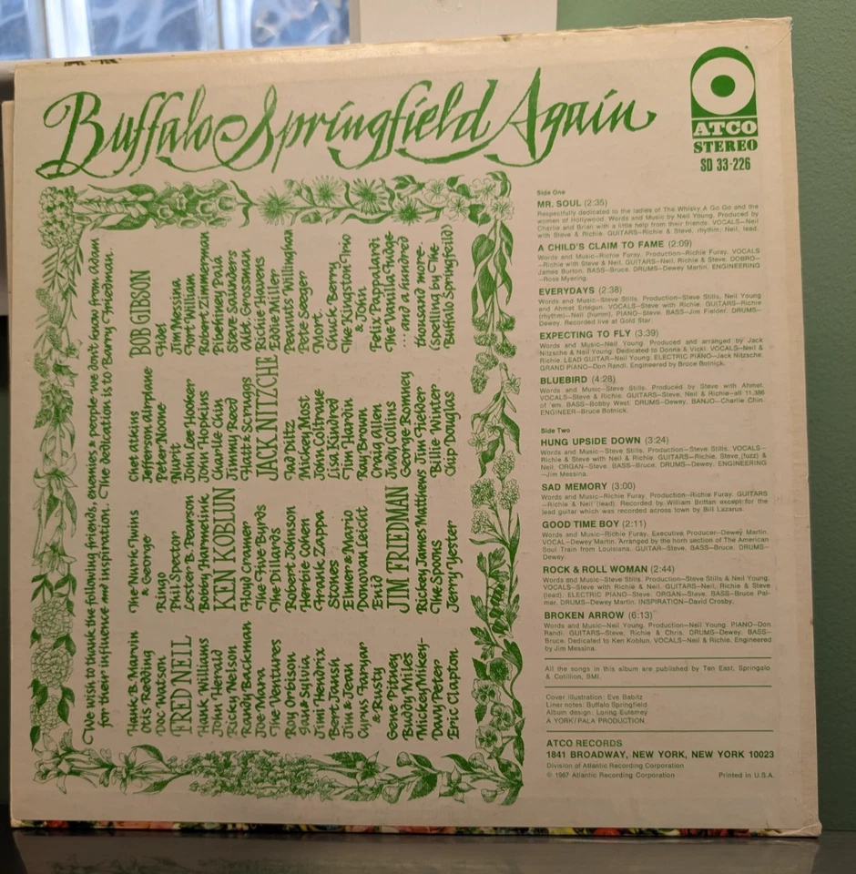 Buffalo Springfield Again 1967 ATCO SD 33-226 - NM Vinyl! NM Sleeve! - Image 2 of 4