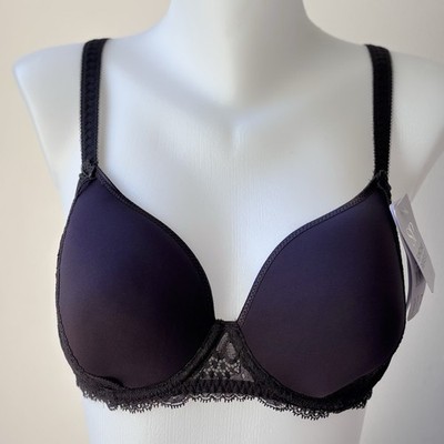 Simone Pérèle Bügel-BH schwarz Spitze neu mit Etikett FR 90D UK US 34D EU 75D Dessous 