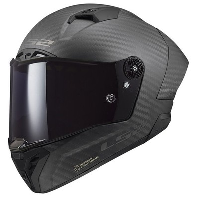 LS2 FF805 Thunder C Plus GP Aero Motorradhelm Gr. XS - Schwarz Matt Carbon