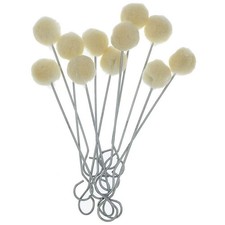 50 Pieces Wool Daubers Ball Brush Leather Dye Dauber Dyeing Applicator with I9E6