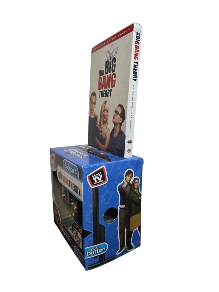 The Big Bang Theory Tiny TV Classics Real Working TV & Remote & Season 1 DVD - Image 4 of 4