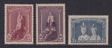 Australia. SG 176a-178a, 5/-, 10/- & £1. Fresh unmounted mint. Cat £146.