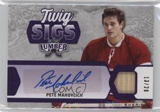 2021-22 Leaf Lumber Twig Sigs Purple 13/20 Pete Mahovlich #TS-PM1 Auto y0t