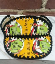 Vintage 1970's Hill Billy Joose Crochet Hat Visor Soda Can Pop RARE Advertising 