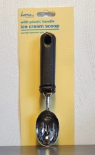 Ice Cream Scoop With Non-slip Ergonomic Plastic Grip Black Free Shipping