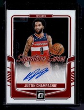 2024-25 OPTIC SIGNATURE SERIES AUTO JUSTIN CHAMPAGNIE WIZARDS