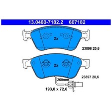 Satz Bremsbeläge Bremsklötze vorne für Audi A6 C6 4F2 4F5 A8 D3 4E2 | 2424398