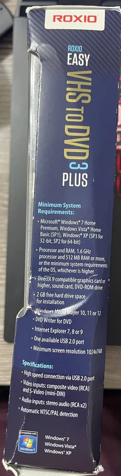 Roxio Easy VHS to DVD 3 Plus Converter - 251000 - New - Image 3 of 4